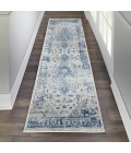 Nourison Tranquil Runner Area Rug TRA06-Ivory/Light Blue