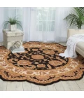 Nourison Home Heritage Hall Black HE19 9ft. x Round Round Rug