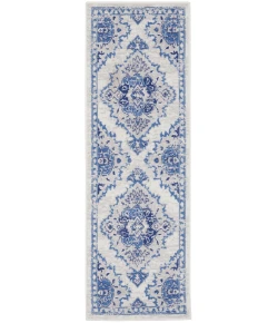 Nourison Home Whimsicle WHS14 Ivory Blue 2 ft. X 8 ft. Area Rug