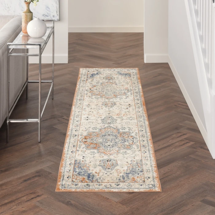 Nourison Nourison Essentials Persian Beige Blue NRE07 8 ft. Rect. Rug