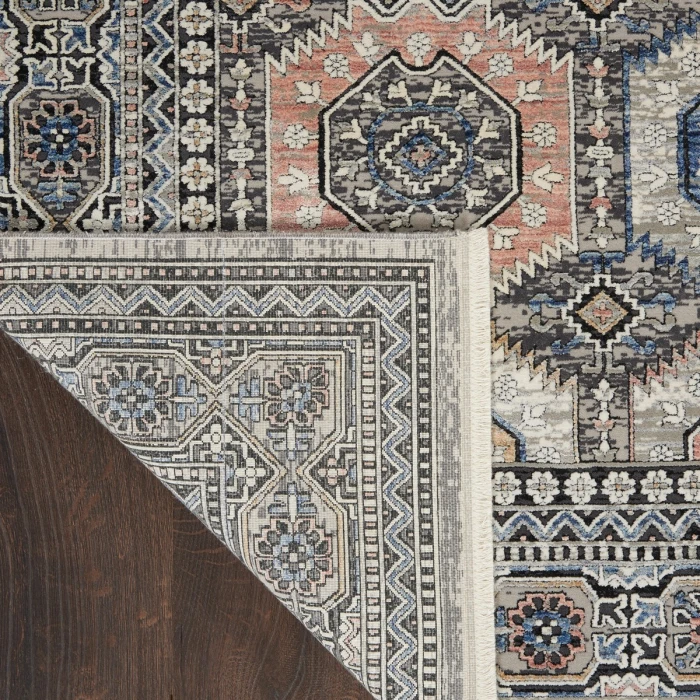 Nourison Starry Nights Area Rug STN09 Grey/Navy 9'10" x 12'6"