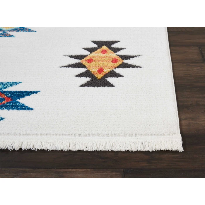 Nourison Home South Western White NAV07 9ft.3in. x 13ft. Rect. Rug