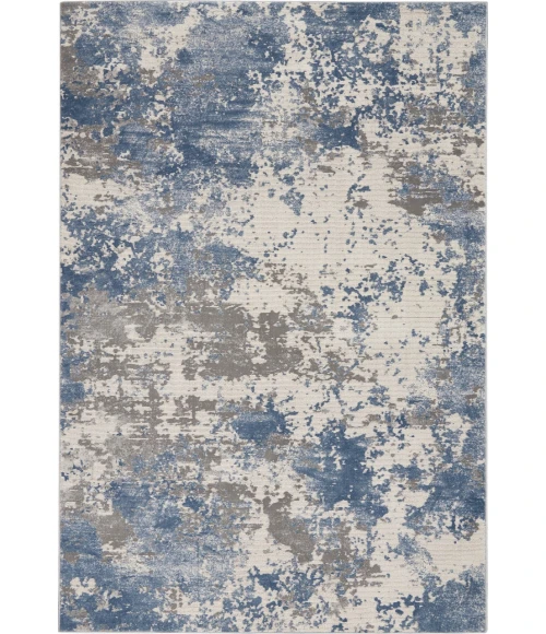 Nourison Rustic Textures Area Rug RUS08-Grey/Blue