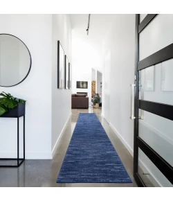 Nourison Home Nourison Essentials NRE01 Navy Blue 2 ft. 2 in. X 18 ft. Area Rug