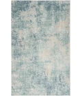Nourison Astra Machine Washable Blue Ivory ASW07 9 ft. X 12 ft. Rectangle Rug