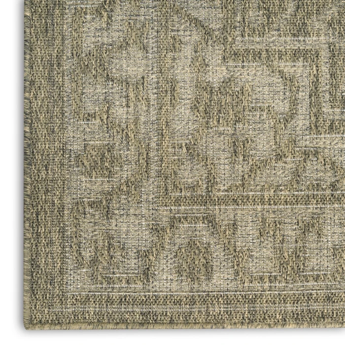 Nourison Tulum Olive TLM05 4 ft. X 6 ft. Rect. Rug