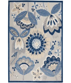 Nourison Home Aloha ALH25 Blue Grey 6 ft. X 9 ft. Area Rug