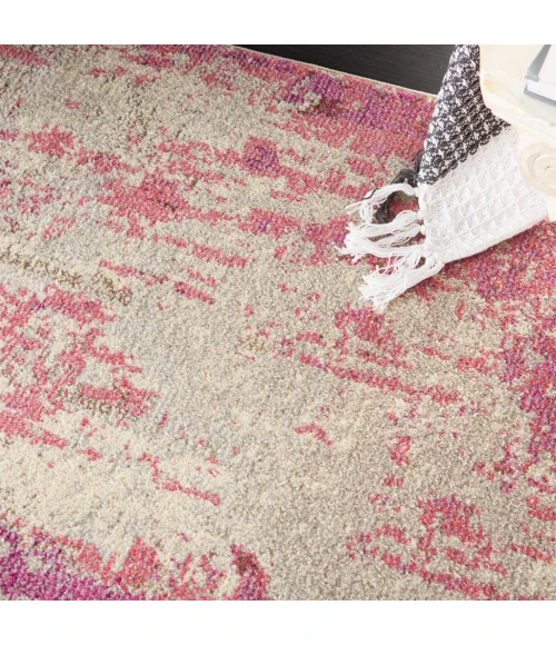 Nourison Celestial Area Rug CES02-Ivory/Pink