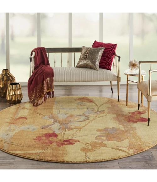 Nourison Somerset Round Area Rug ST18-Beige