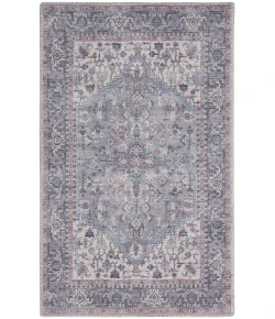 Nourison Home New Concept Washables SR104 Grey 3 ft. X 5 ft. Area Rug