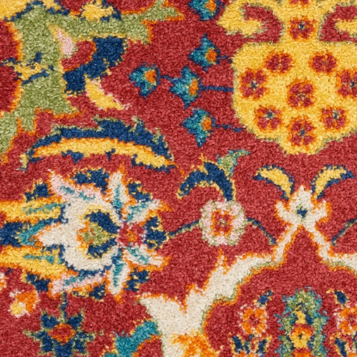 Nourison Allur Area Rug ALR03-Red Multicolor
