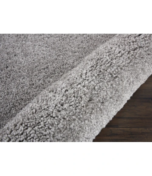 Nourison Malibu Shag Area Rug MSG01-Silver Grey