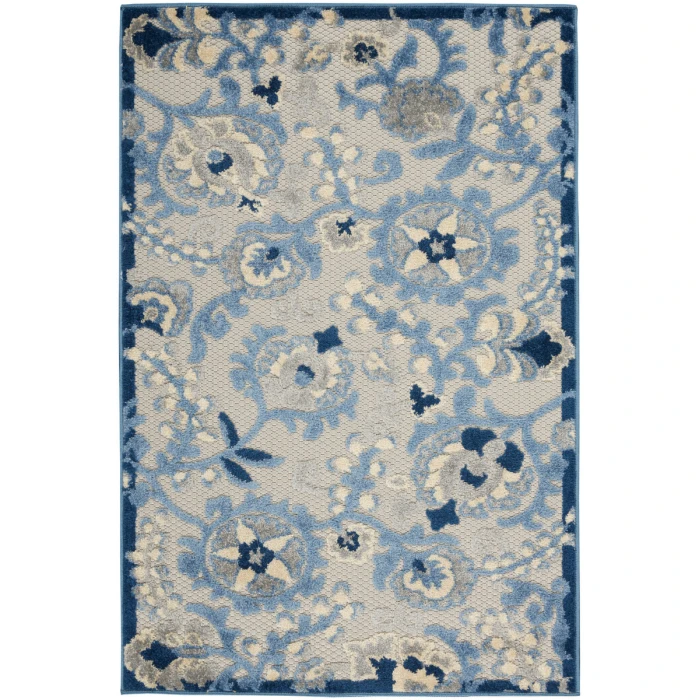 Nourison Aloha Area Rug ALH17 Blue/Grey