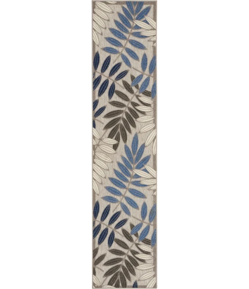 Nourison Aloha Runner Area Rug ALH18-Grey/Blue