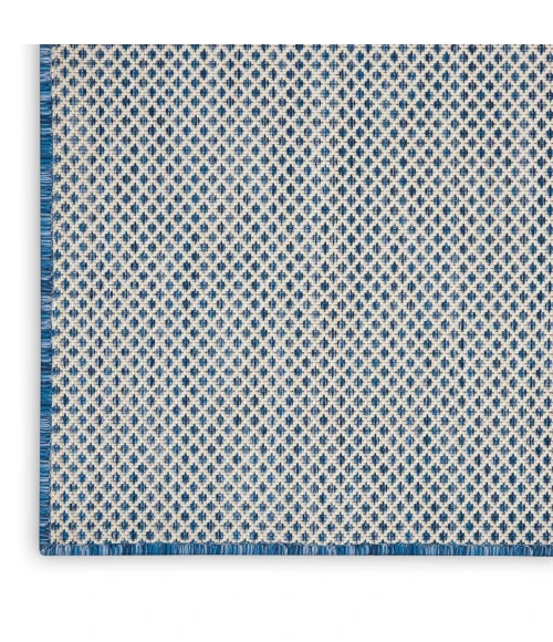 Nourison Courtyard Area Rug COU01 Ivory Blue 2' x 3'