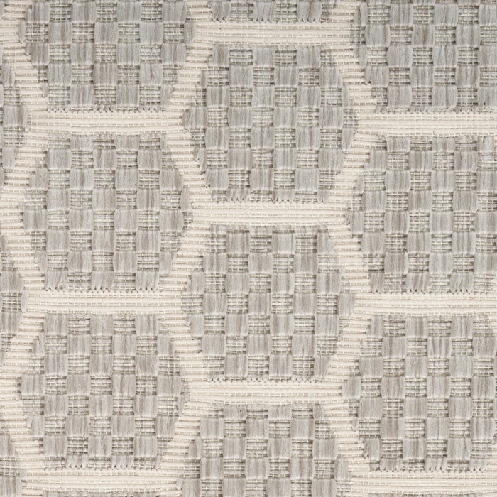 Nourison Twist Reversible Grey TWS01 8 ft. X Round Rug