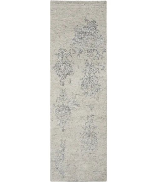 Nourison Silk Shadows Ivory Silver SHA14 8 ft. Rect. Rug