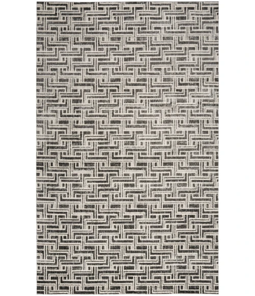 Nourison Serenity Home Grey Ivory SRH04 5 ft. 3 in. X 7 ft. 3 in. Rectangle Rug