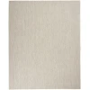 Nourison Home Courtyard COU01 Ivory Silver 9 ft. X 12 ft. Area Rug