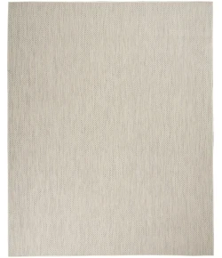 Nourison Home Courtyard COU01 Ivory Silver 9 ft. X 12 ft. Area Rug