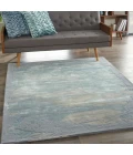 Nourison Prismatic Area Rug PRS19 Seafoam/Silver 5'6" x 7'5"