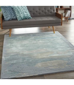 Nourison Home Prismatic PRS19 Seafoam Silver 5 ft. 6 in. X 7 ft. 5 in. Area Rug
