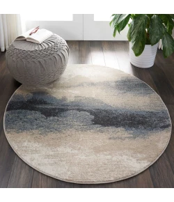 Nourison Home Maxell MAE06 Flint 3 ft. 10 in. Round Area Rug