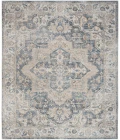 Nourison Astra Machine Washable Area Rug ASW12 Grey/Blue