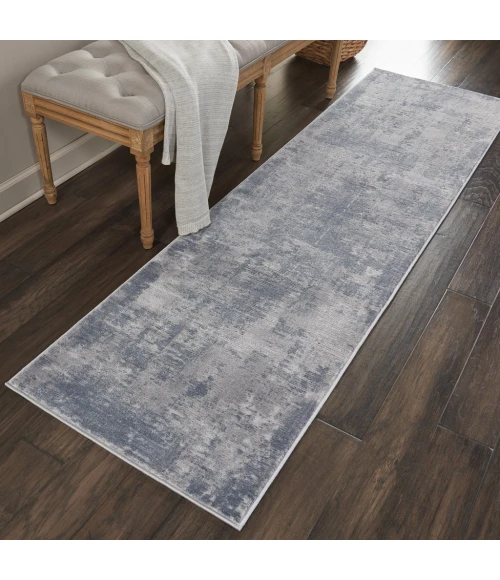 Nourison Rustic Textures Runner Area Rug RUS05-Grey