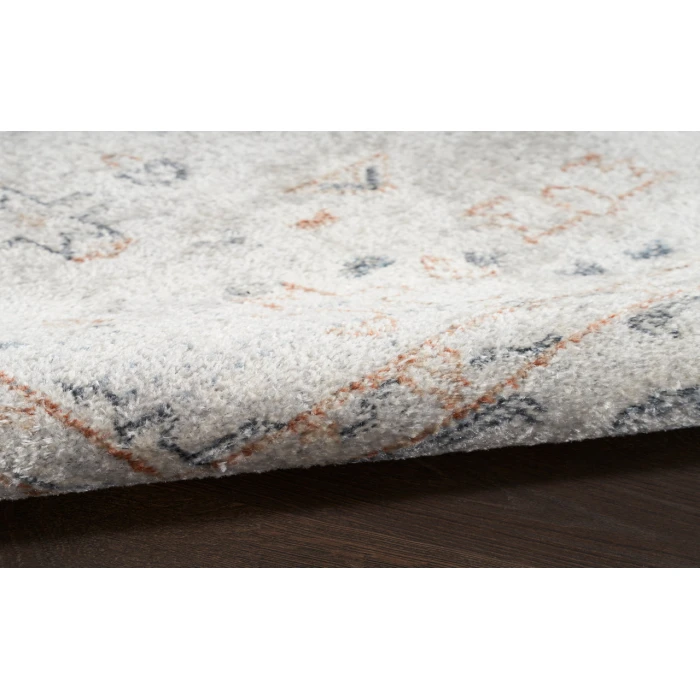 Nourison Astra Machine Washable Light Blue ASW11 2 ft. X 6 ft. Rectangle Rug
