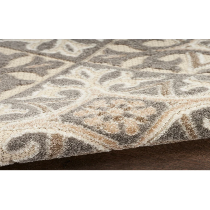 Nourison Aloha Ivory Grey ALH34 7’10” Round Rug