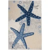 Nourison Home Aloha ALH24 Blue Grey 3 ft. 6 in. X 5 ft. 6 in. Area Rug