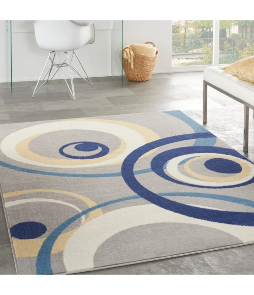 Nourison Grafix Area Rug GRF21-Grey