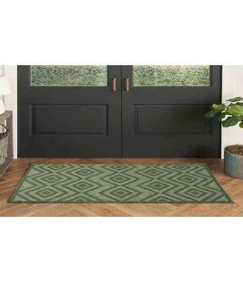 Nourison Versatile Green NRV01 2 ft. X 4 ft. Rectangle Rug