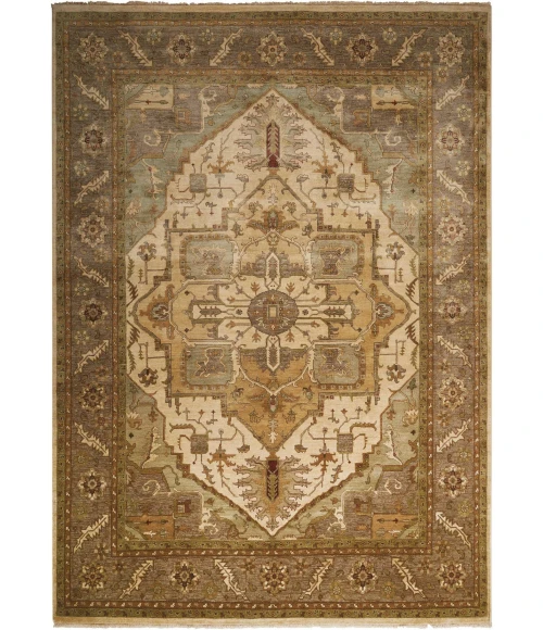 Nourison Home Legend Beige LD01 7ft.9in. x 9ft.9in. Rect. Rug