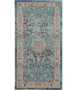 Nourison Home Vintage Kashan VKA01 Blue 2 ft. X 4 ft. Area Rug