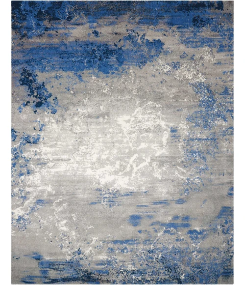 Nourison Twilight Area Rug TWI22 Blue/Grey 8'6" x 11'6"