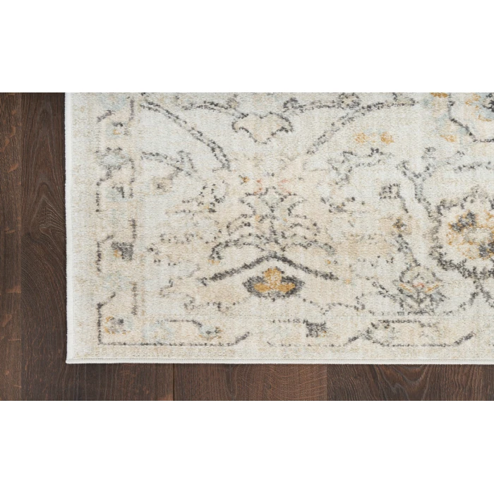 Nourison Oushak Home Grey OUS01 5 ft. 5 in. X 7 ft. 3 in. Rectangle Rug