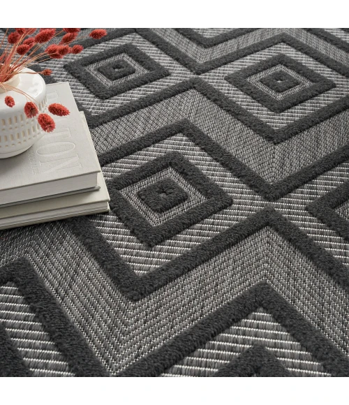Nourison Versatile Area Rug NRV01 Charcoal/Black