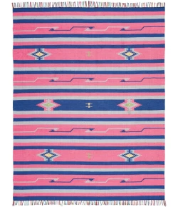 Nourison Home Baja BAJ01 Pink/Blue 8 ft. X 10 ft. Area Rug