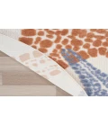 Nourison Aloha Ivory Multicolor ALH28 5 ft. 3 in. Round Rug