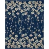 Nourison Home Tranquil TRA04 Navy 8 ft. 10 in. X 11 ft. 10 in. Area Rug