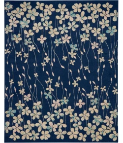 Nourison Home Tranquil TRA04 Navy 8 ft. 10 in. X 11 ft. 10 in. Area Rug