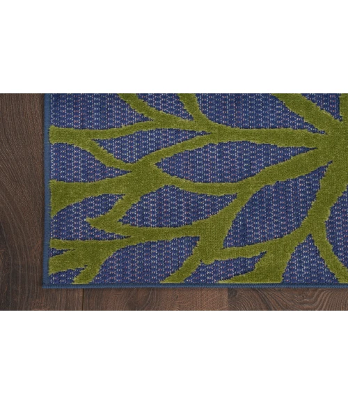 Nourison Aloha Navy Multicolor ALH05 3 ft. 6 in. X 5 ft. 6 in. Rectangle Rug