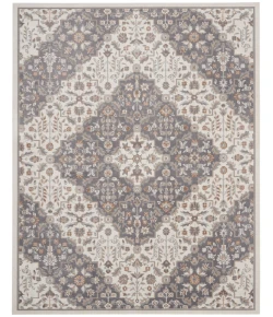 Nourison Home Elation ETN08 Ivory Grey 7 ft. 10 in. X 9 ft. 10 in. Area Rug