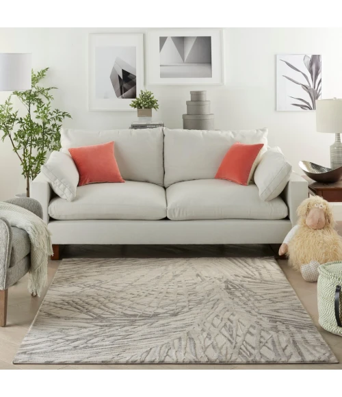 Nourison Rustic Textures Area Rug RUS17-Ivory/Grey