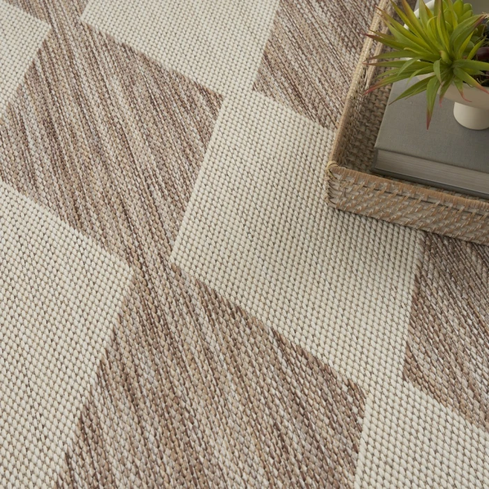 Nourison Positano Beige POS04 10ft. Round Rug