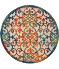 Nourison Aloha Round Area Rug ALH21-Multicolor