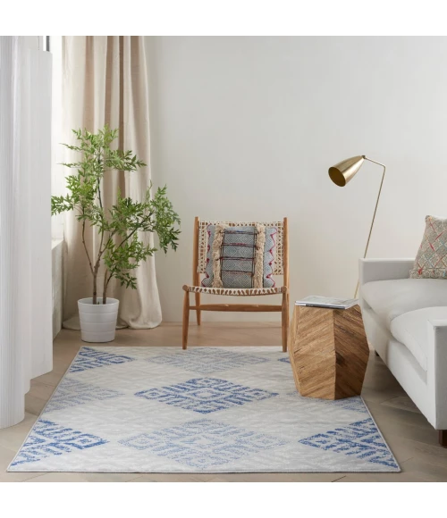 Nourison Whimsicle Area Rug WHS18-Grey Blue