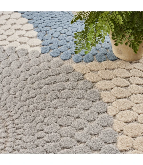 Nourison Aloha Area Rug ALH29 Blue/Grey
